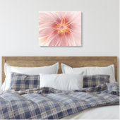 Soft Pink Floral Dream Abstraktes Fraktal Kunst Bl Leinwanddruck (Insitu (Schlafzimmer))