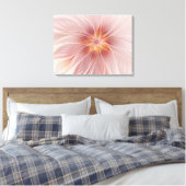 Soft Pink Floral Dream Abstraktes Fraktal Kunst Bl Leinwanddruck (Insitu (Schlafzimmer))