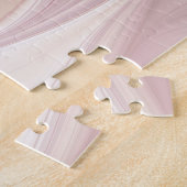 Soft Pink Floral Dream Abstraktes Fraktal Kunst Bl Puzzle (Seite)
