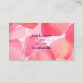 Soft Pink Floral Loyalty Card Treuekarte (Rückseite)