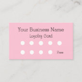 Soft Pink Floral Loyalty Card Treuekarte (Vorderseite)