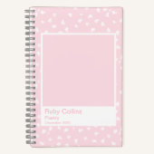 Soft Pink Floral Minimal Ditsy Notizblock (Vorderseite)