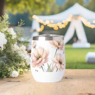 Soft Pink Floral Watercolor Bouquet Art