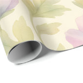 Soft Pink Floral Wrapping Paper Geschenkpapier (Rolleneckpunkt)
