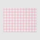 Soft Pink Gingham Karo Karierte Geschenkverpackung Seidenpapier (Vorderseite)