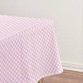 Soft Pink Gingham Pattern Tischdecke (Beispiel)