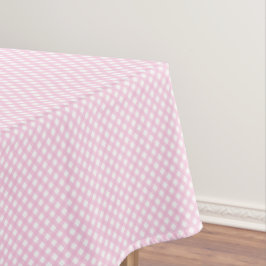 Soft Pink Gingham Pattern Tischdecke