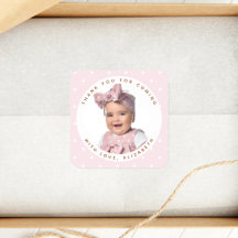 Soft Pink Girl Geburtstag Foto Danke, dass ihr gek