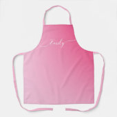 soft pink  gradient  -add name schürze (Vorderseite)