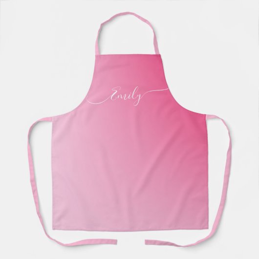 soft pink  gradient  -add name schürze (Vorderseite)