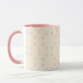 Soft Pink Heart Pattern – Cute Aesthetic Seamless Tasse (Links)