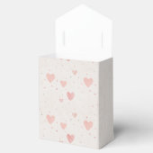 Soft Pink Hearts Favor Box Geschenkschachtel (Geöffnet)