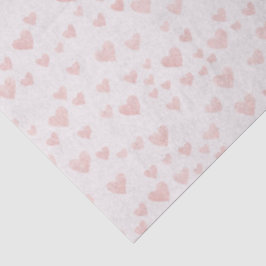 Soft Pink Hearts Tissue Paper Seidenpapier