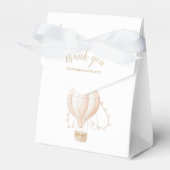 Soft-Pink Hot Air Ballon Bevorzugung Box Geschenkschachtel (Vorderseite)