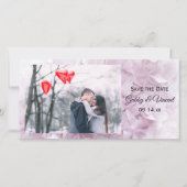 Soft Pink Hydrangea Hochzeit speichern Sie das Dat Save The Date (Vorderseite)
