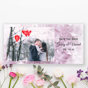 Soft Pink Hydrangea Hochzeit speichern Sie das Dat Save The Date