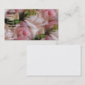 Soft Pink in Creme Rose Visitenkarte (Vorne/Hinten)