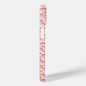 Soft Pink iPhone Case with Textured Relief (Rückseite / Rechts)