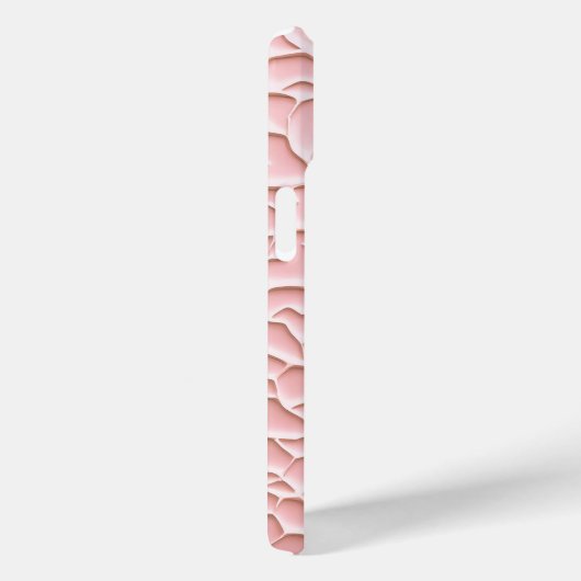 Soft Pink iPhone Case with Textured Relief (Rückseite / Rechts)