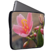 Soft Pink Jatropha Blume Laptopschutzhülle (Vorne Rechts)