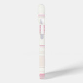 Soft Pink Karierte, individuell anpassbare Handy-C Case-Mate iPhone Hülle (Rückseite / Links)