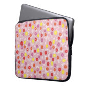 Soft Pink Kids Floral Ditsy Laptop Sleeve (Vorderseite Links)
