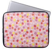 Soft Pink Kids Floral Ditsy Laptop Sleeve (Vorderseite)