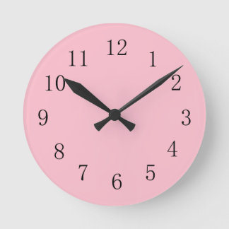 Soft Pink Kitchenette Uhr