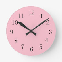 Soft Pink Kitchenette Uhr
