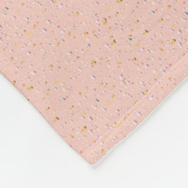 Soft pink Konfetti Fleece Decke