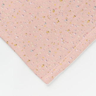 Soft pink Konfetti Fleece Decke