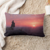 Soft Pink Lavender Sunset Romantic Western Art Lendenkissen (Decke)