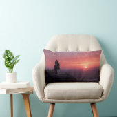 Soft Pink Lavender Sunset Romantic Western Art Lendenkissen (Stuhl )