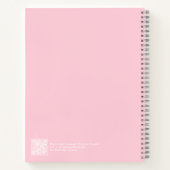 Soft Pink Leopard Swatch Notizblock (Rückseite)