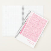 Soft-Pink-Leopard-Vertikal-Paletten-Notizbuch Notizblock (Innen)