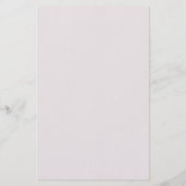 Soft Pink Lilac Personalized Feminine Briefpapier (Rückseite)