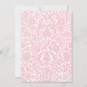 Soft Pink Lotus Lanterns Indian Wedding RSVP Einladung (Rückseite)