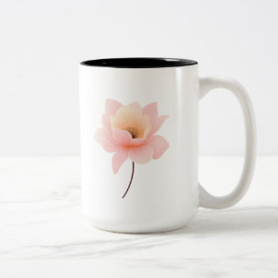 Soft Pink Lotus Zweifarbige Tasse