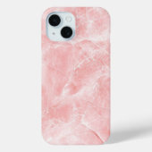Soft Pink Marble Texture iPhone Case (Rückseite)