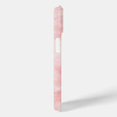 Soft Pink Marble Texture iPhone Case (Rückseite / Rechts)