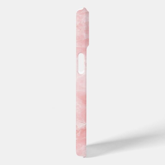 Soft Pink Marble Texture iPhone Case (Rückseite / Rechts)