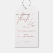 Soft Pink Minimalistisch Vielen Dank für Ihr Inter Geschenkanhänger (Vorderseite)