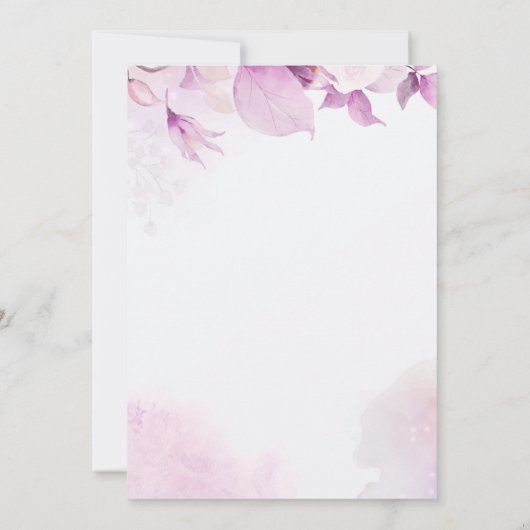 Soft Pink Modern Boho Wedding Party Einladung (Rückseite)