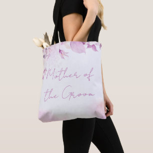 Soft Pink Moderne Boho Floral und Blätter Hochzeit Tasche