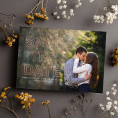 Soft Pink Modernes Foto Hochzeit retten das Datum Save The Date