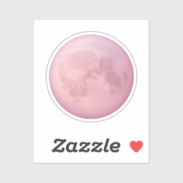 Soft Pink Moon Emoji Aufkleber