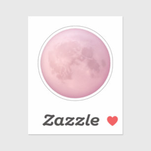 Soft Pink Moon Emoji Aufkleber