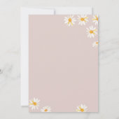 Soft Pink Oh Baby Daisy Blume Boho Babydusche Einladung (Rückseite)