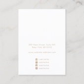 Soft Pink Ombre AquarellfarbenEarring Display Hold Visitenkarte (Rückseite)