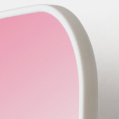 Soft Pink Ombre Individuelle Name Pickleball Schläger (Linke Seite)